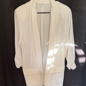 Bar III Ivory Textured Blazer